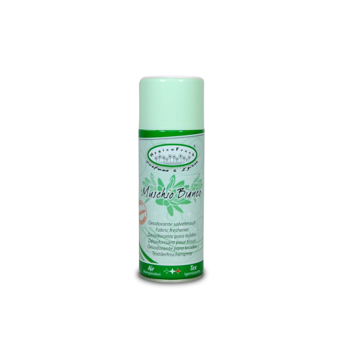 Hygienfresh Muschio Bianco spray è un deodorante salvatessuti con speciale formula mangiaodori.