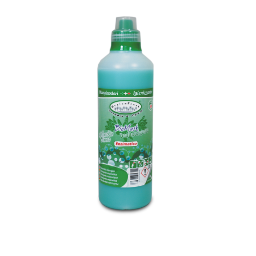 HYGIENFRESH® BIOMUSK è il deodetergente enzimatico completo efficace contro tutti i tipi di macchie anche a basse temperature. Gli enzimi in esso contenuti agiscono in sinergia contro lo sporco e le macchie più difficili. Ha una piacevole fragranza al Muschio Bianco.