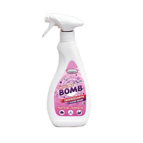 spray no gas igienizzante per ambienti e tessuti Hygiene Bomb