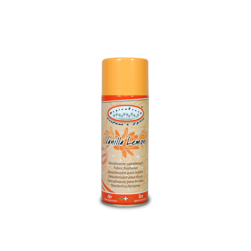Hygienfresh Vaniglia Limone spray è un deodorante salvatessuti con speciale formula mangiaodori.